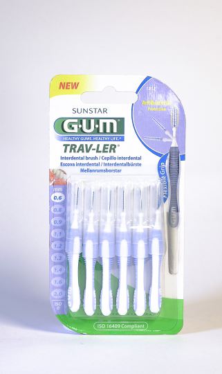 Sunstar Gum Interdental Brush 0.6mm Trav-ler 6 uds