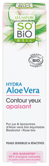SO'BiO &eacute;tic Soothing Eye Contour Bisabolol & Aloe vera bio 15 ml