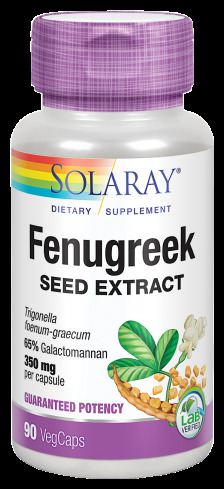 Solaray Fenugreek 350mg 90 Vegan Capsules