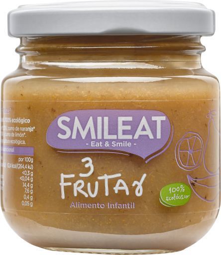 SMILEAT Tarrito of Three Organic Fruits (130g)