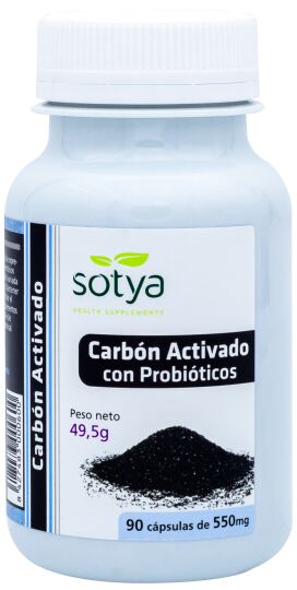 Carb&oacute;n Probi&oacute;tico 550 mg 90 C&aacute;psulas