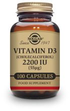 Vitamin D3 2200 ui (55 μg) (Cholecalciferol) 100 Capsules