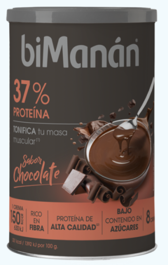 biMan&aacute;n Crema de Prote&iacute;na sabor Chocolate 360 gr