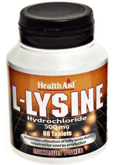 HealthAid L-Lysine 500mg. 60comp. Health Aid