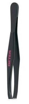 Beter Black Straight Tip Depilatory Tweezers