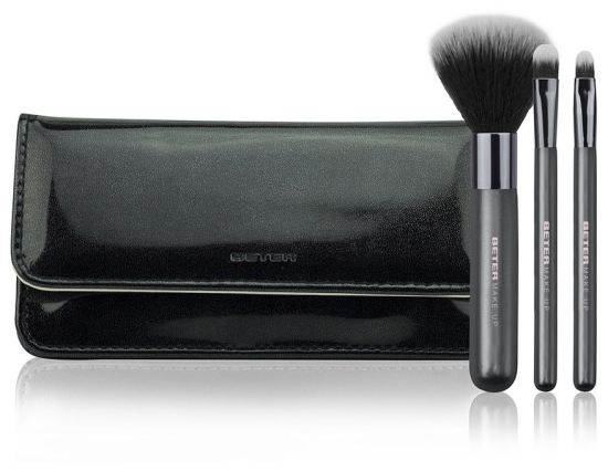Beter Black Day to night collection 2 Brushes + 1 Brush + Case