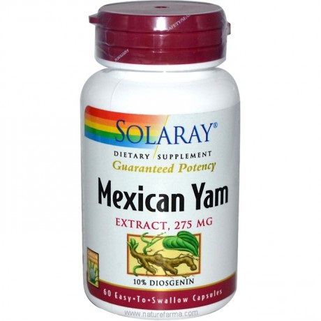 Solaray Mexican Yam 60 Capsules
