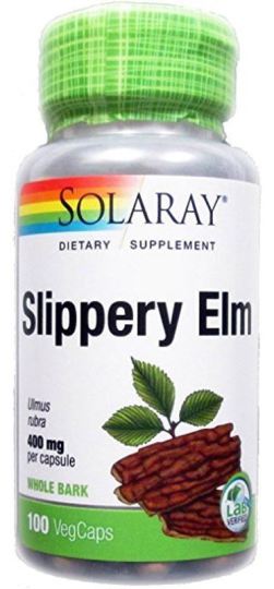 Solaray Slippery Elm 400mg 100 Capsules