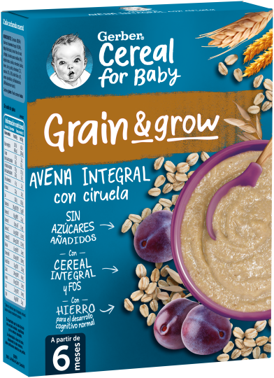 Gerber Oatmeal and Plum Porridge 250 gr